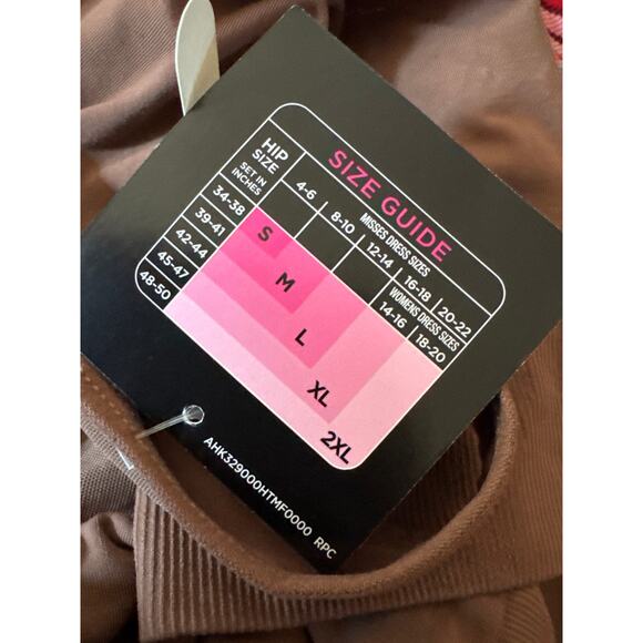 Brand New Maidenform Women's Large Cocoa Brown Seamless Smoothing Cropped Cami - Picture 4 of 5